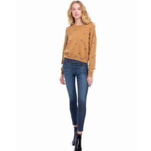 Alice + Olivia Gleeson Metal Ball Pullover - Size Small